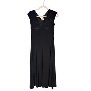 Evan Picone Womens sz 6 Black Dress Cocktail Length Stretch Sleeveless